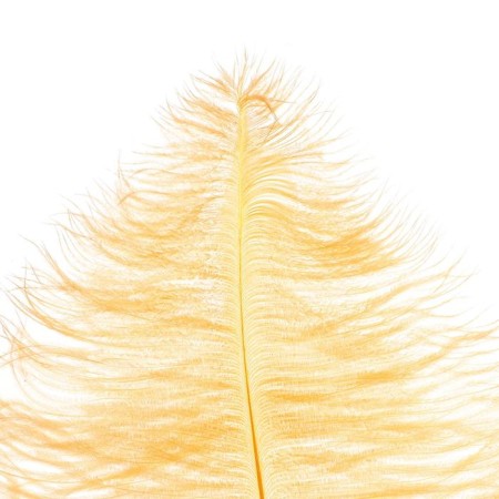 Feather for decor, length: from 45 to 60 cm, peach color-1