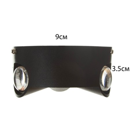 Lamp "Snack" 3xLED 3W 4000K IP66 Black 9.3x4.5x9.3 cm-4