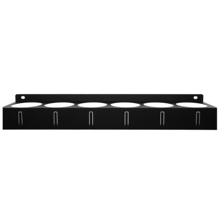 Ban holder, wall -mounted, with hooks, black-2