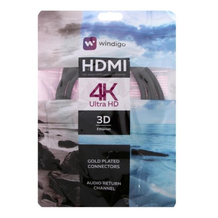 HDMI Windigo, HDMI (M) -HDMI (M), V 1.4, 1.5 m, gilded connectors, 3D, 4K, black-6