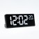 Electronic table hours, with an alarm clock, thermometer, 2 AAA, white numbers, 17.5 x 6.8 cm
