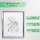 Photo frame plastic "Mira" 40x50 cm silver (plastic screen)