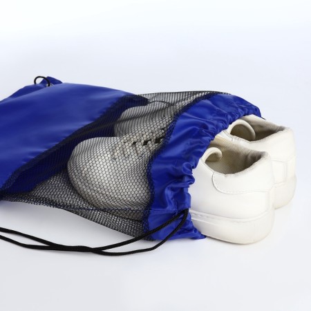 Bag for shoes on the lace, blue color-3