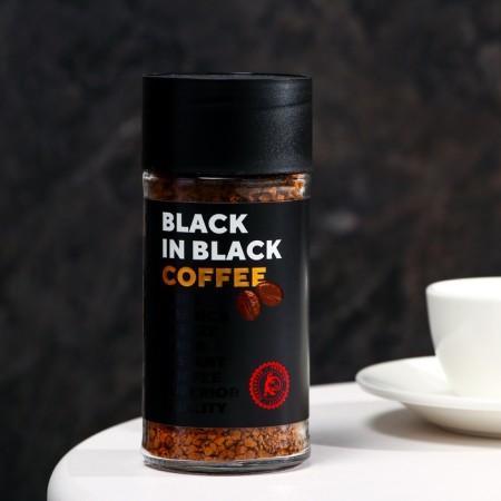 Black in Black coffee, soluble, sublimated, 85 g