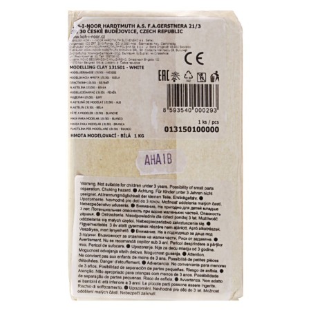 Plasticine 1 kg school, white, soft-2