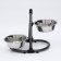 Adjustable multi -level stand with 2 bowls of 2.5 liters