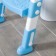 Children's lining - a seat on the toilet with a step “panda”, with handles, blue color