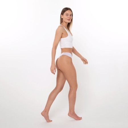 Panties female thongs are seamless, lilac color, size 44-46 (l)-3