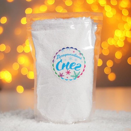 Artificial bulk snow for decor "soft" 35 g
