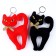 Soft toy "cat", on a key fob, 16 cm, mix color