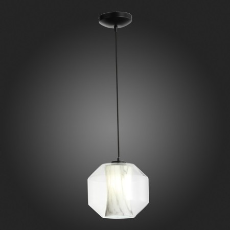 STL LUCE Sus. SL1169.113.01. Marmo. 1x40 W, E27, 24x24x20 cm, black color-2