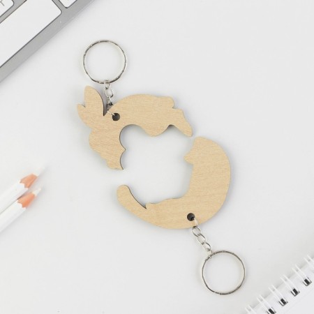 Parish key rings for keys "Hare and Cat", 6.5 x 7 cm-5