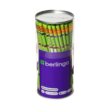 Chernographic pencil with an eraser "Multiplication table", HB-2