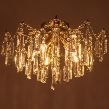 Emilia chandelier 5x40W E14 Antique bronze 49x49x333cm-2