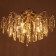 Emilia chandelier 5x40W E14 Antique bronze 49x49x333cm