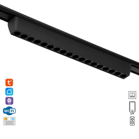 SLIM SLIM SLIM Linza-33 LED 18W 3000K-6000K 48V CRI90 Black 3.2x3.8x3.8 cm