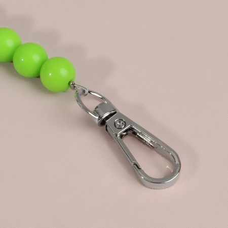 Handle for bag, beads, d = 10 mm, 30 cm, green color-2