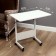 Cleat table, 60x40, adjustable height (60-80cm), white