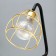 Night "Loft" LED from batteries 3haa black-gold 25x20x10 cm Risalux