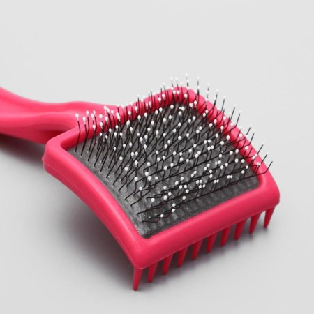 Brush - medium -sized packer with drops, base 59 x 49 mm, pink-4