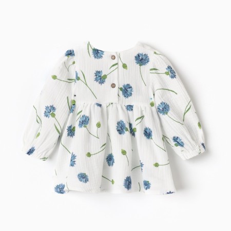 Платье детское с дл. рукавом KAFTAN "Васильки", р.28 (86-92 см)-13
