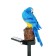 Garden lamp on the solar battery "Blue Ara", 45 cm, 1 LED, glow warm white