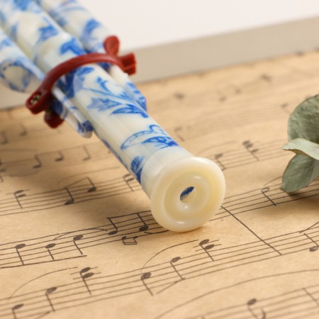 Flute Music Life, Hulushi, Tonality C, ivory color, 42 x 8.7 x 5 cm-2