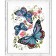 Cross embroidery "Blue butterflies"
