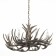 Suspended chandelier ST LUCE. SL154.703.08. Corna. 8x40 watts, E14, 80x80x37 cm, gray color