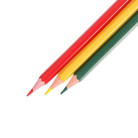 Pencils 6 colors Calligrata, economical, sharpened, hexagonal, plastic, cardboard packaging, euro -handle.-2