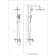 The shower system D&K Venice Baciano DA10337014, tropical shower, hand watering can, chrome