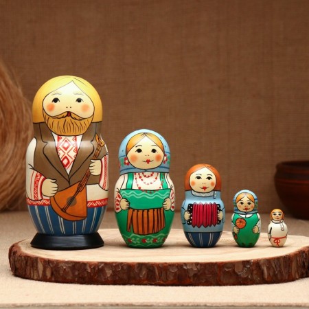 Nesting doll "Old Russian nesting doll", 5 puppet, suite-8
