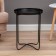 Coffee table "Grace" YS-037, black 42x46 cm