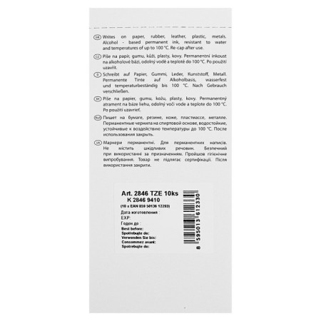 Permanent marker 2.0 mm centropen 2846, line 1 mm, green color-2