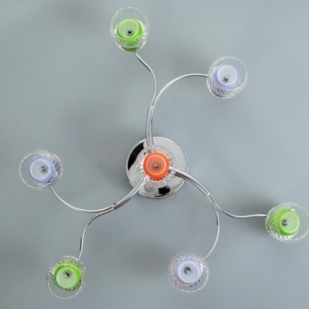Luster "Lowing" 7x20W G4 chrome 65x65x15 cm-8