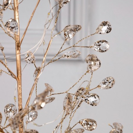Figure LED "frozen crystals" 55x30x3 cm, 20 LED, CR2032X2 batteries (included), glow warm white-2