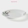 Board ceramic lunch share "lavender", d = 23 cm, white color