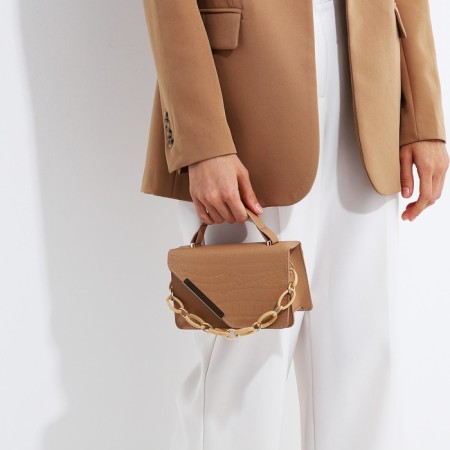 Bag Messenger with lightning, beige color-7