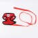 Drinking harness with a leash and reflective patch, m, ok 33, og 32-43, red