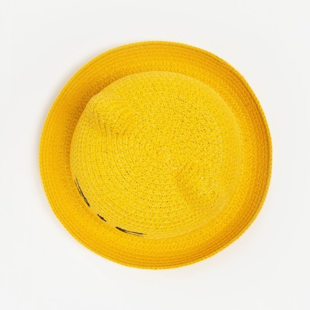 Hat for the girl Minaku "cat", col. yellow, rn 50-1