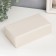 Casket to the leatherette for jewelry "White matte" 6.5x12.6x21 cm