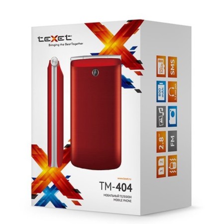 Cell phone Texet TM-404 Red-3