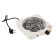 Electric tile Luazon LHP-001, 1 burner, 1000 watts, heater spiral, white
