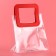 Gift package from PVC, red, 20 x 18 x 10 cm
