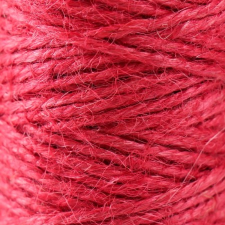 Yarn 100% juts "pink" 50 meters 4x4x10 cm-2