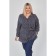 Women's tunic, size 72, dark blue color