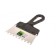 Spatula SIBRTTS 85471, tooth 8x8 mm, stainless steel, plastic handle, 150 mm