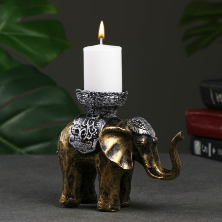 Climb "Elephant", gold 13x19 cm, for a candle d = 4 cm
