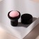 Makeup sponge with the handle "Style", D 4.1 × 3 cm, in case, black/pink color