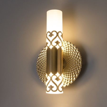 Bra "NAN" LED 3000K gold 21.5x15x15cm-2
